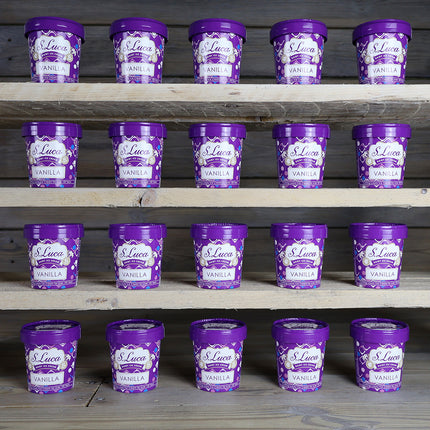 Luca's ice cream in 120ml cartons