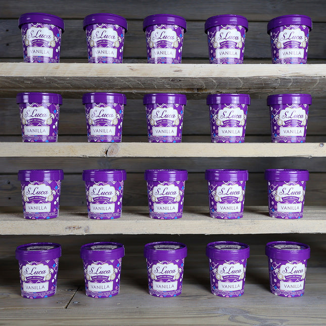 Luca's ice cream in 120ml cartons