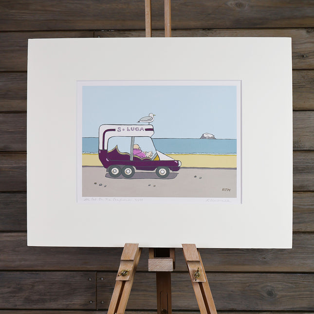 BonzoArt All Set On The Sea Front unframed illustration print