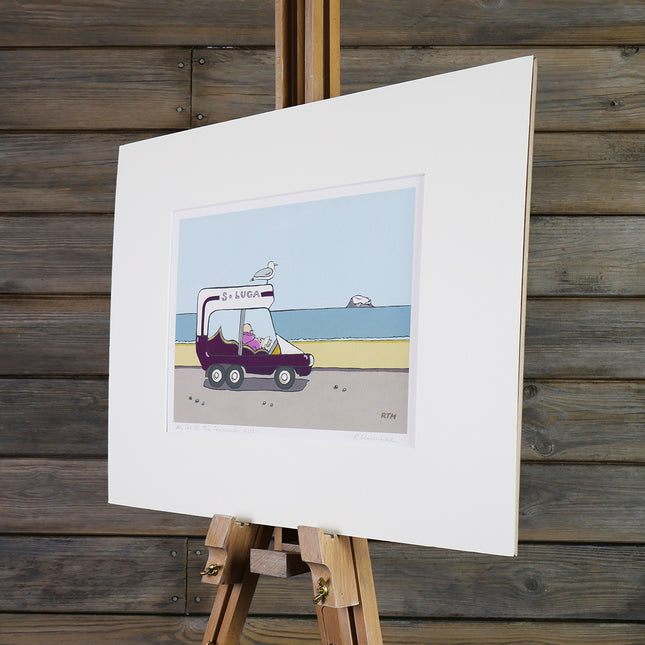 BonzoArt All Set On The Sea Front unframed illustration print