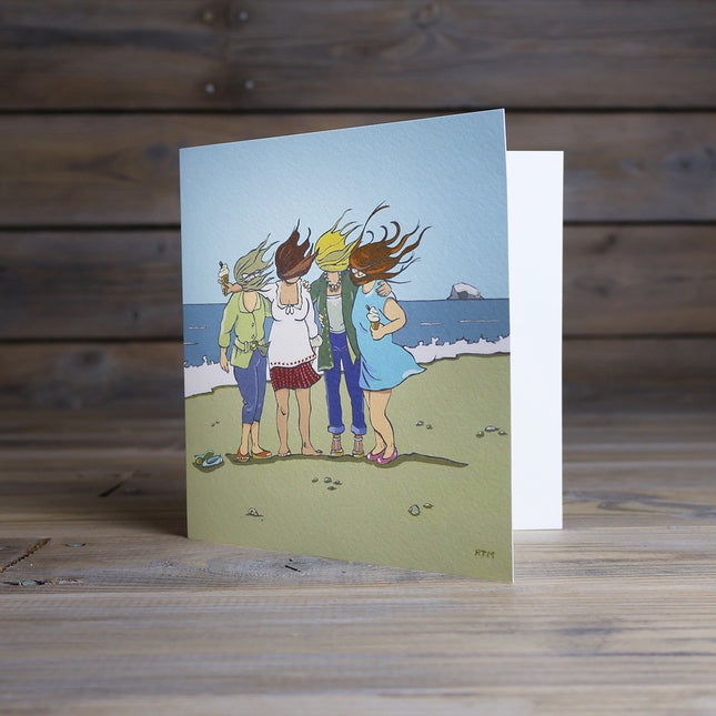 BonzoArt Scottish Summer illustrated greeting card