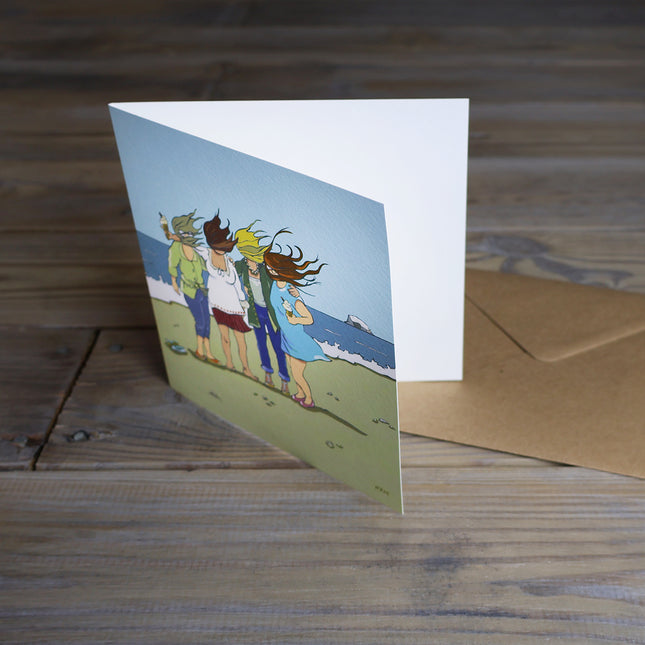 BonzoArt Scottish Summer illustrated greeting card