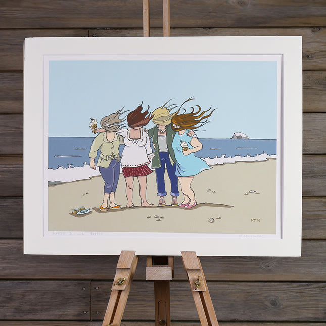 BonzoArt Scottish Summer unframed illustration print