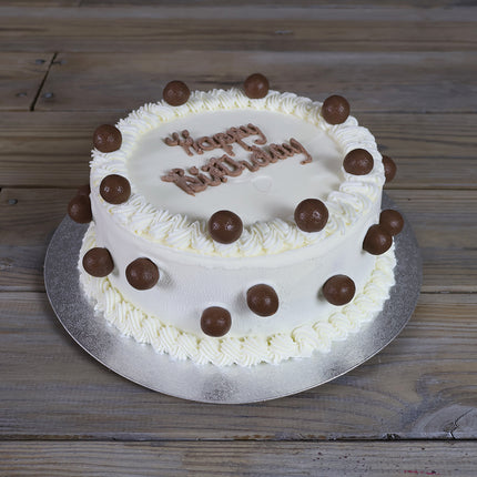 Luca's Mini Malteser ice cream cake with Maltesers topping, no sponge