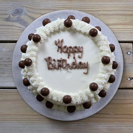 Luca's Mini Malteser ice cream cake with Maltesers topping, no sponge