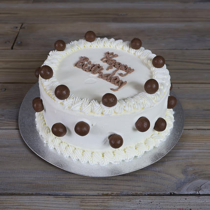 Luca's Mini Malteser ice cream cake with Maltesers topping, no sponge