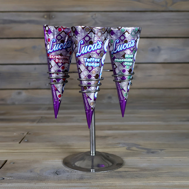 Luca's CONINO ice cream cones in mixed flavours