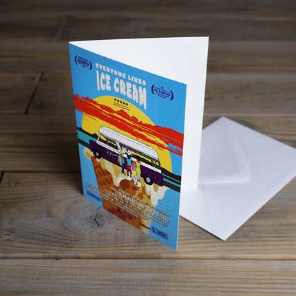 EddScape Everyone Likes Ice Cream illustrated greeting card