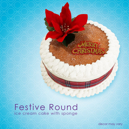 Luca’s Festive Round Ice Cream Cake
