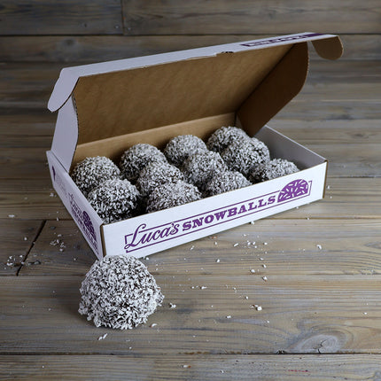 Luca's homemade milk chocolate snowballs