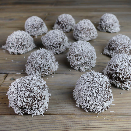 Luca's homemade milk chocolate snowballs