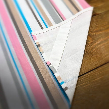 Luca's multi stripe cotton tea towel